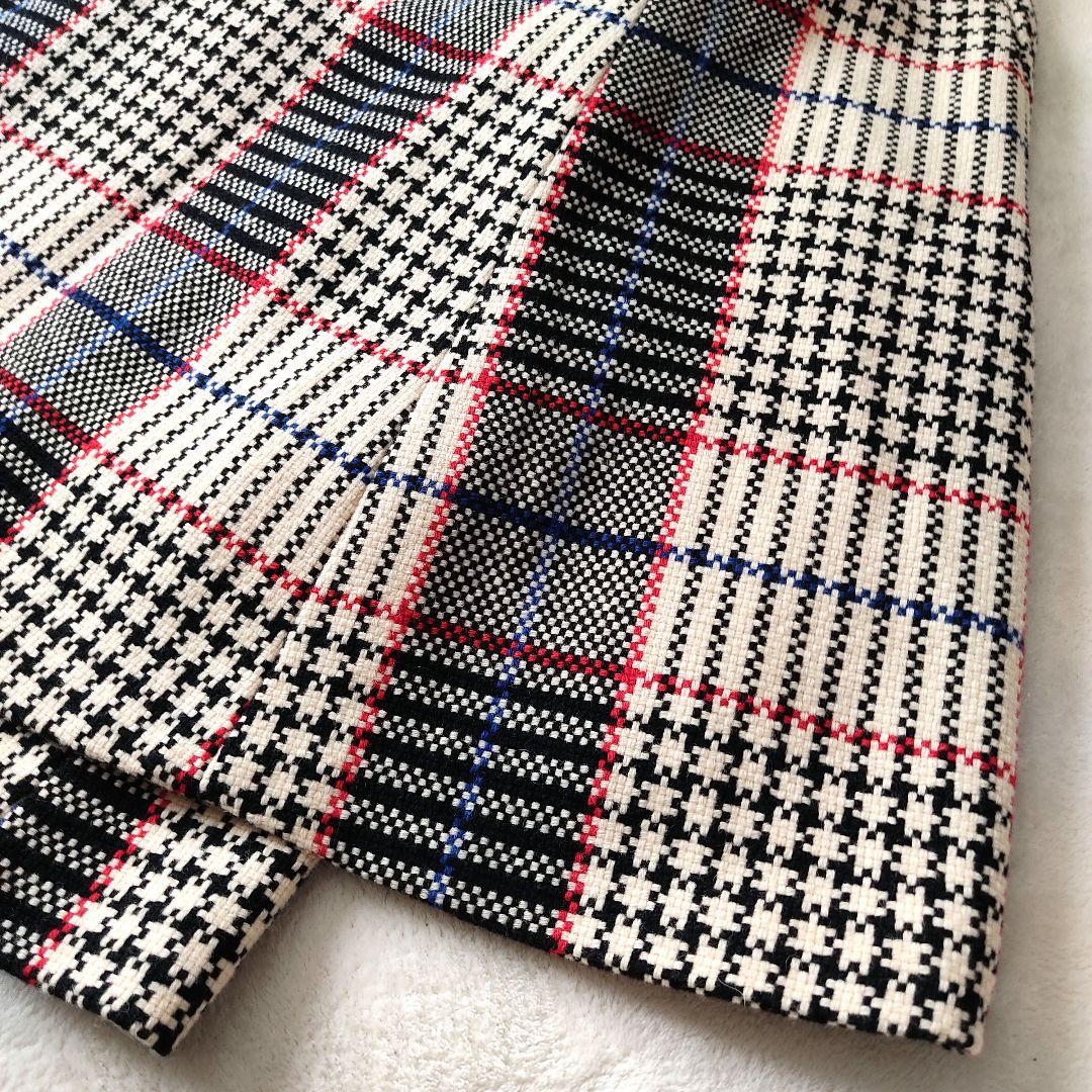 美品✨ロイスクレヨン ポンチョ　ケープコート チェック柄