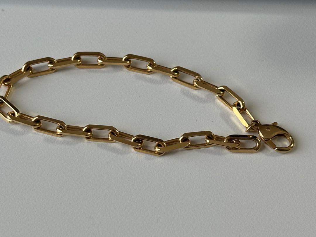 木谷貴金属　k18 スパルタカス　チェーン　ブレスレット　4.5mm サントス