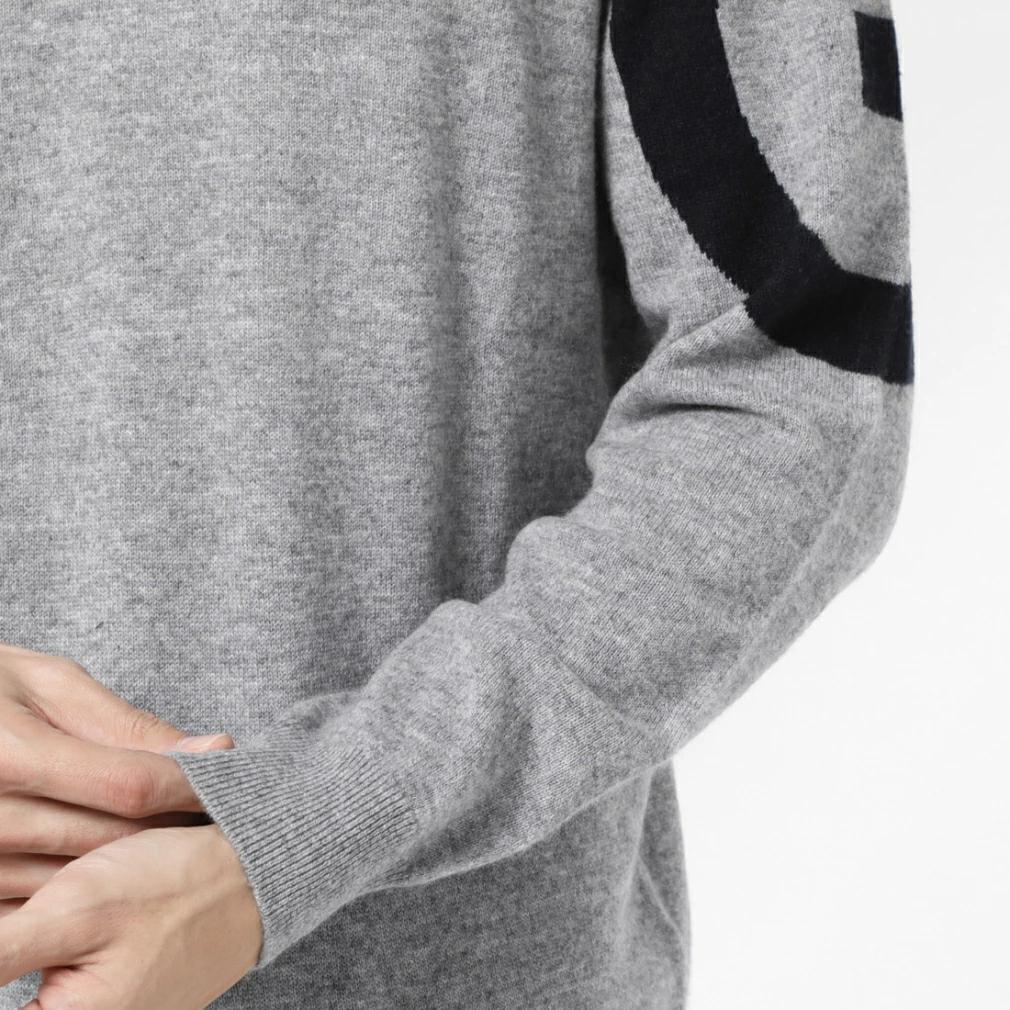 未使用 カシミヤ ハイネックニットセーター カシミヤ100% 6 XL グレー