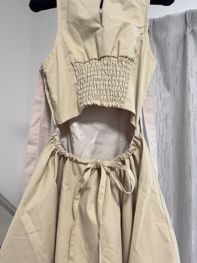 ワンピース Jozy ribbon flare mini dress andmary