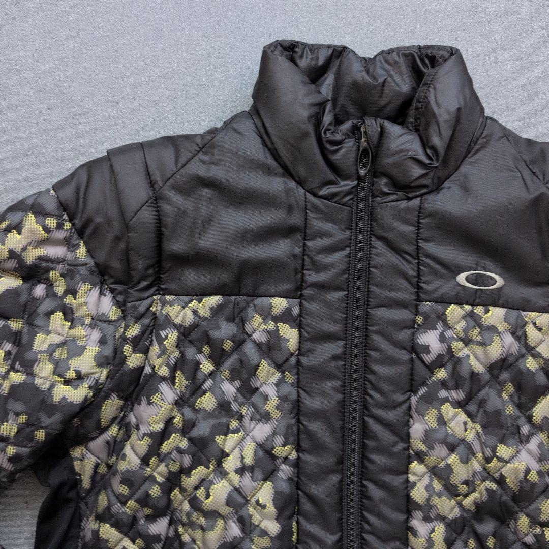 【極美品】オークリーゴルフ　2wayフルジップダウンジャケット　迷彩柄　M