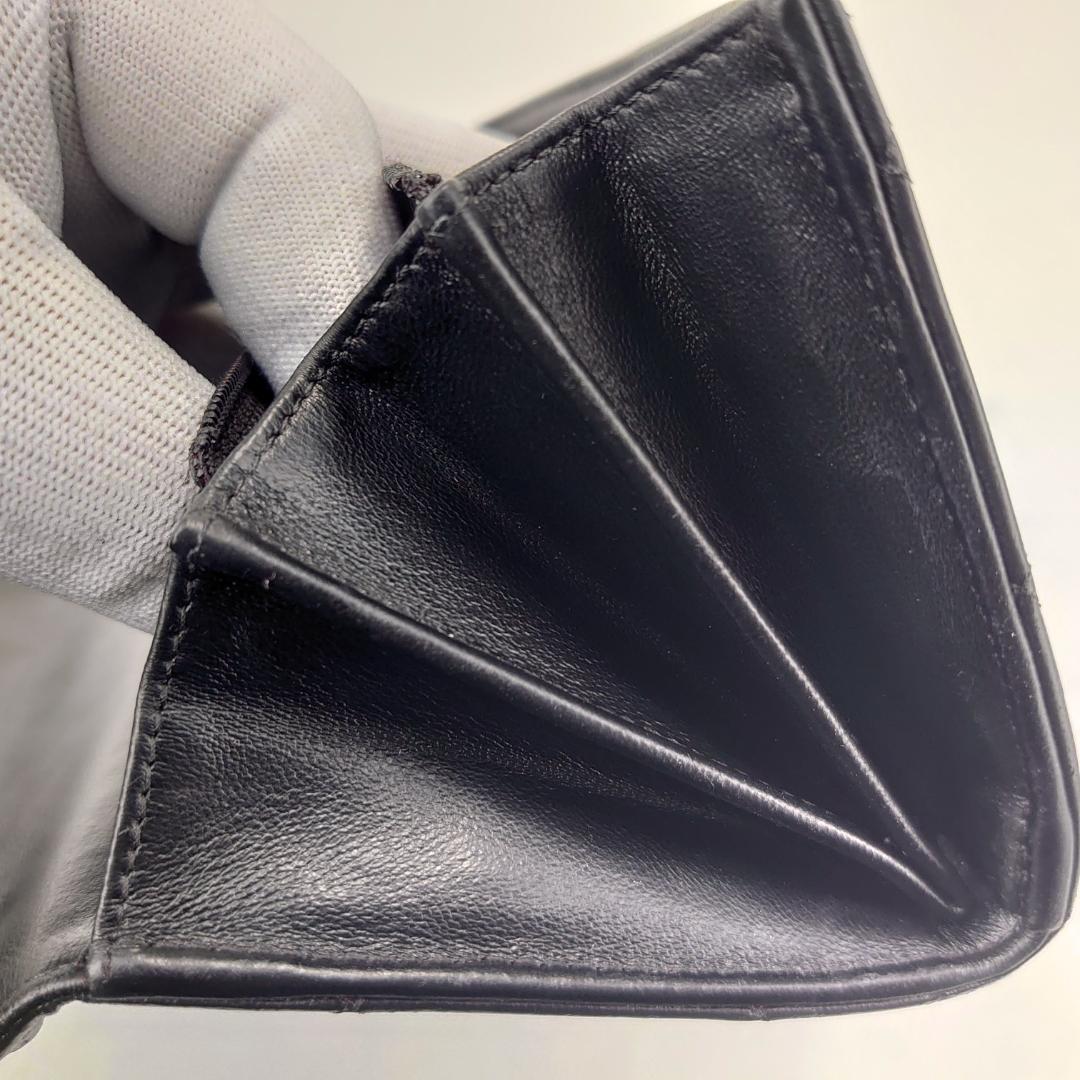【美品】シャネル　マトラッセ　フラップ長財布　ラムスキン　1208