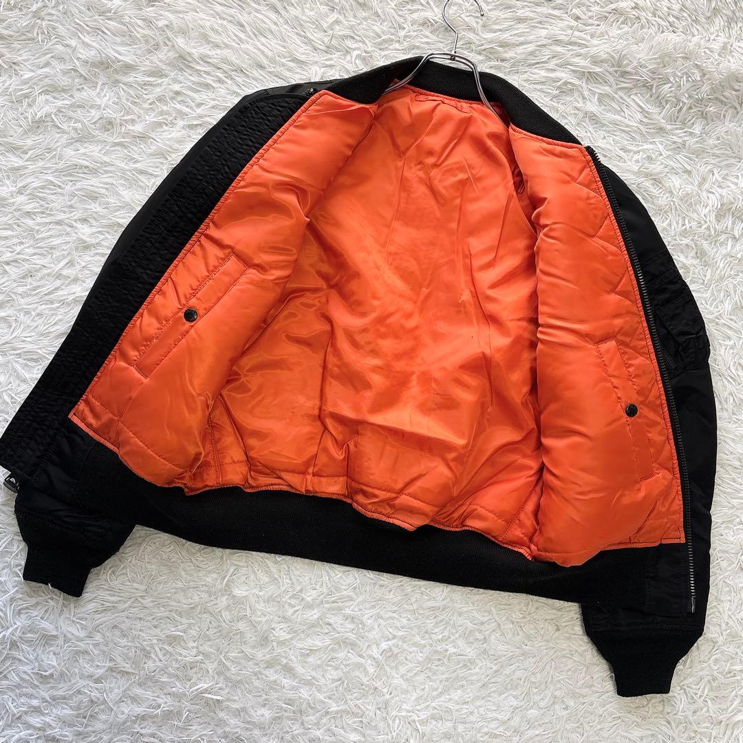 美品✨AVIREX MA-1 フライトジャケット リバーシブル ブラック L