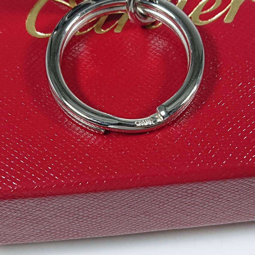 カルティエ　バッグチャーム キーホルダー　キューブ　シルバー　箱 保存袋