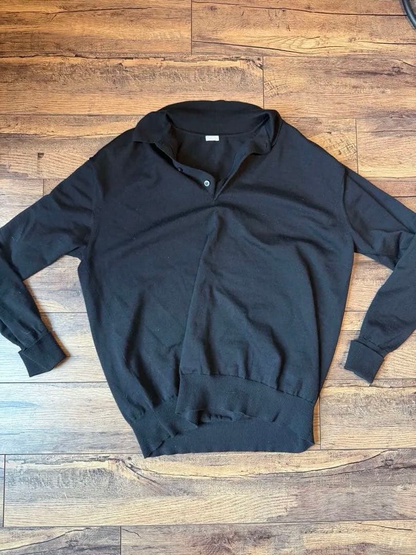 【即完‼️】A.PRESSE Wool Knit L/S Polo Shirts