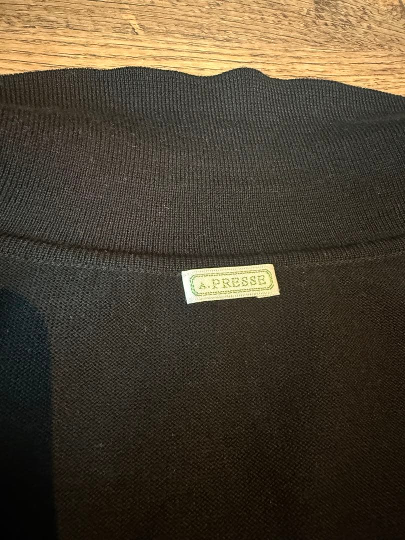 【即完‼️】A.PRESSE Wool Knit L/S Polo Shirts