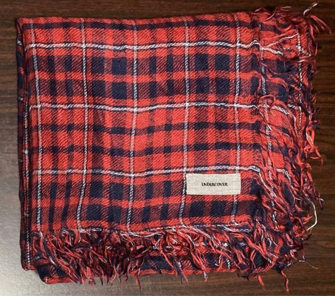 12SS アンダーカバー ジョニオ着 レッドタータンチェック ストール
