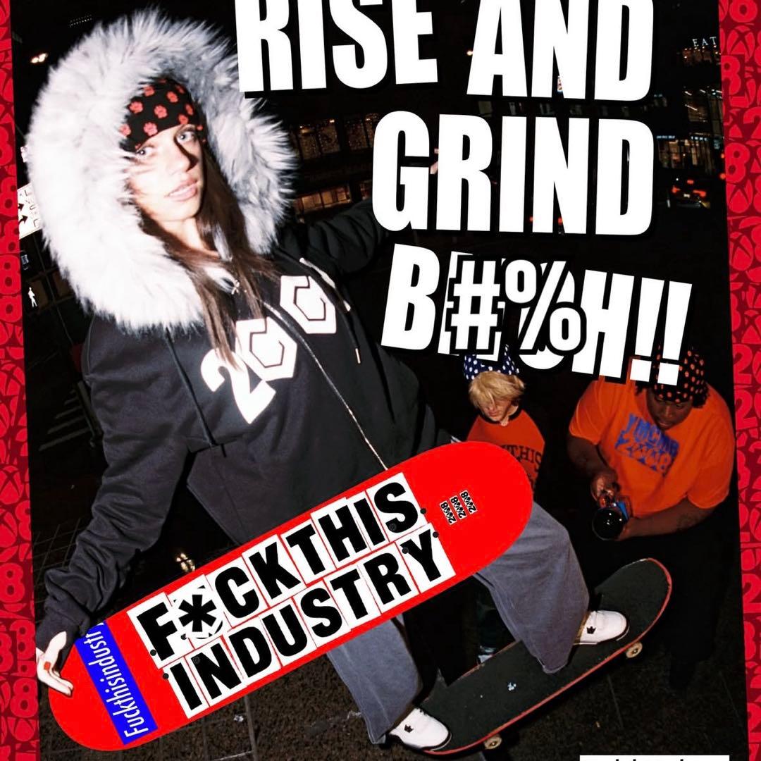 【M】Fuckthisindustry ファー パーカー fit FUR ZIP