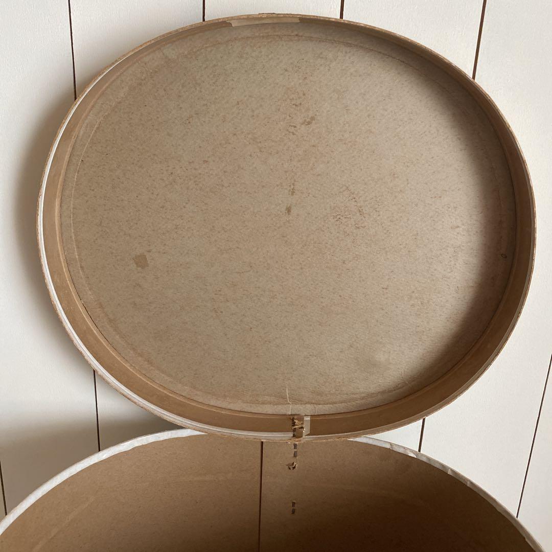 アンティークハットボックス　ハットボックス　アンティーク　蚤の市　古道具