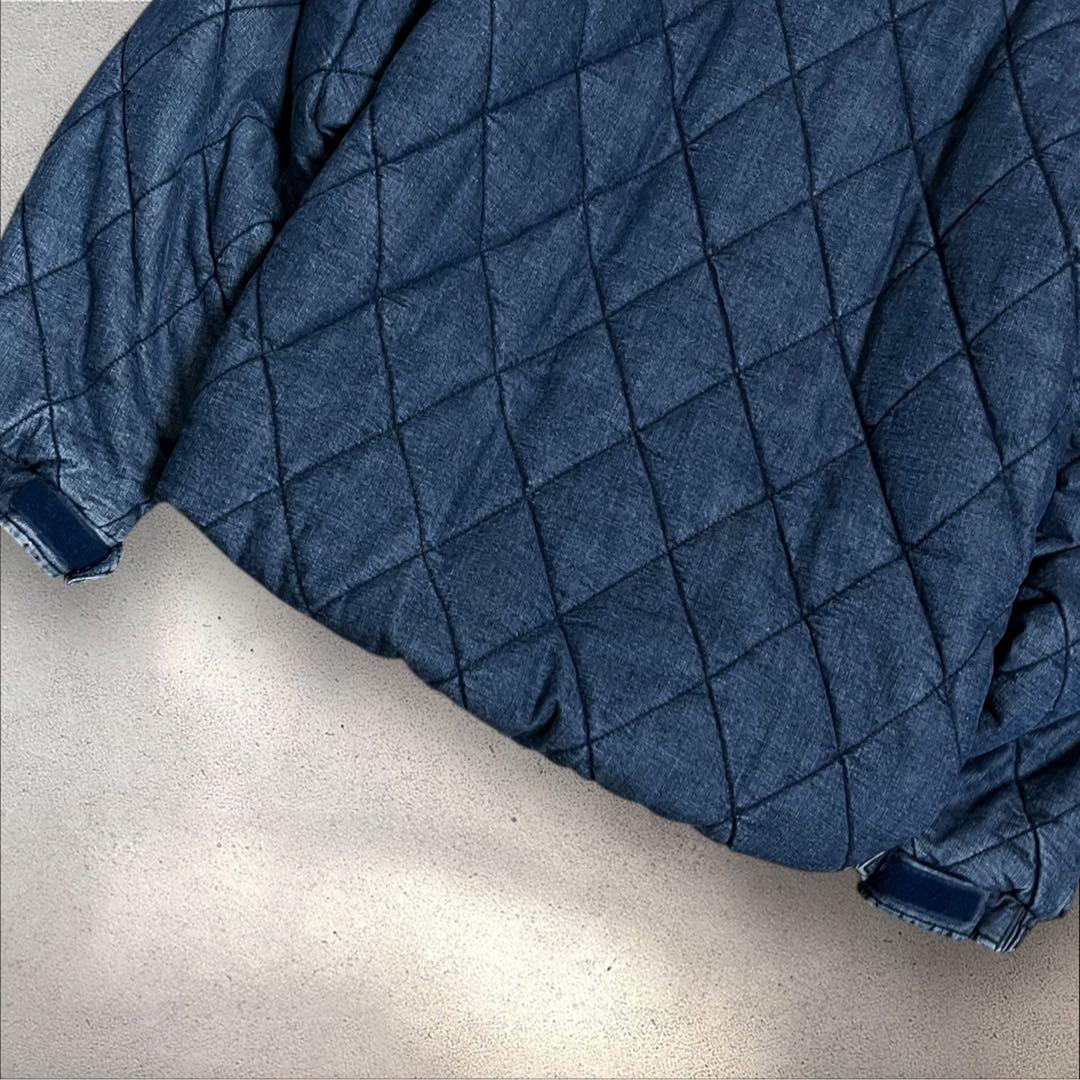 Columbia puffer jacket デニム　キルティング　ダイヤ