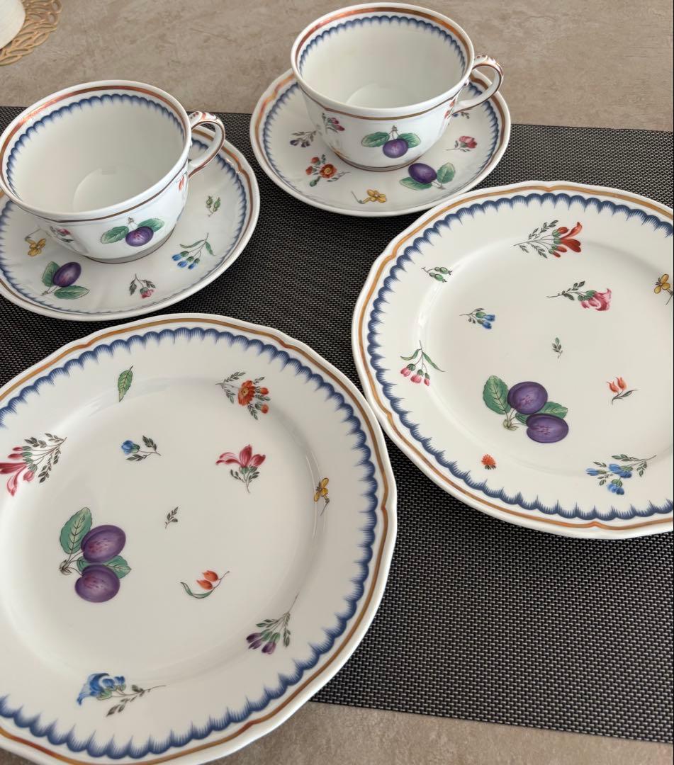 リチャードジノリ イタリアンフルーツ ティーカップ＆ソーサーと