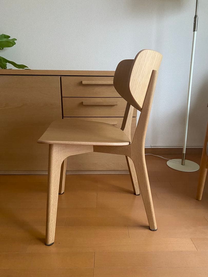 【April】マルニ木工 Roundishチェア（板座) オーク 1脚 ②