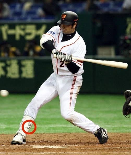 高橋由伸　レガース　読売ジャイアンツ　2点　プロテクター　プロ野球