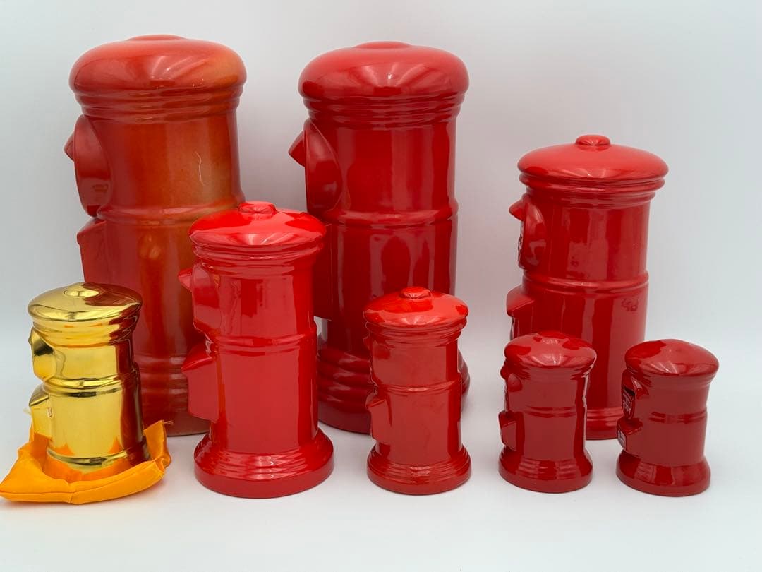 郵便ポスト貯金箱 8点