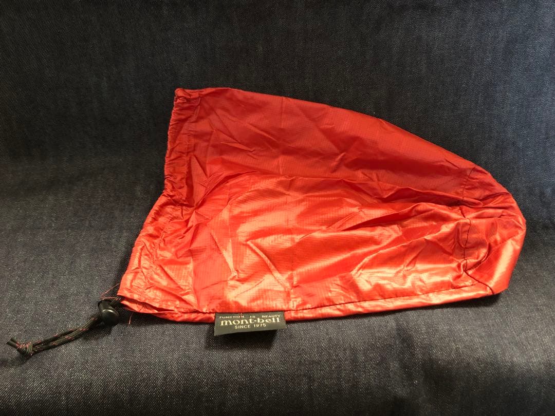 mont-bell モンベル アルパインダウンジャケット M 収納袋付き レッド