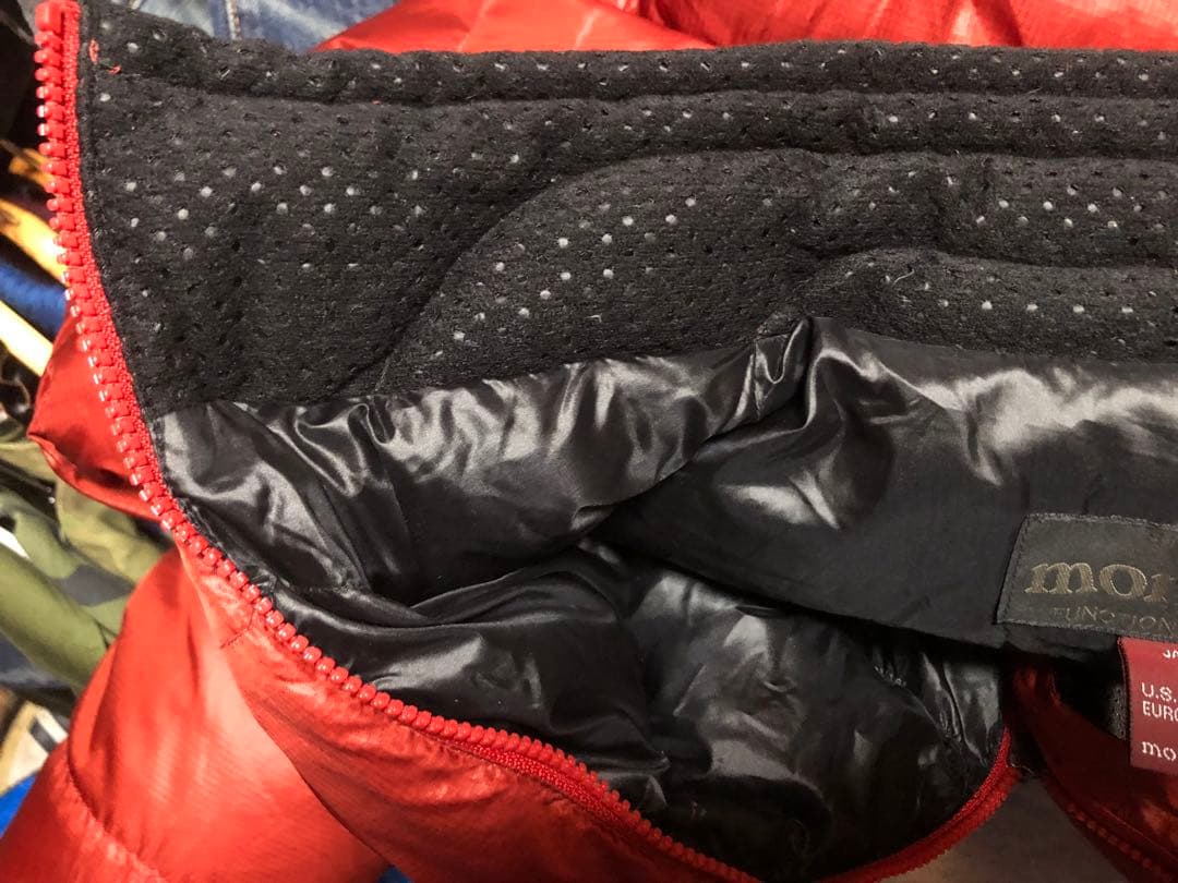 mont-bell モンベル アルパインダウンジャケット M 収納袋付き レッド