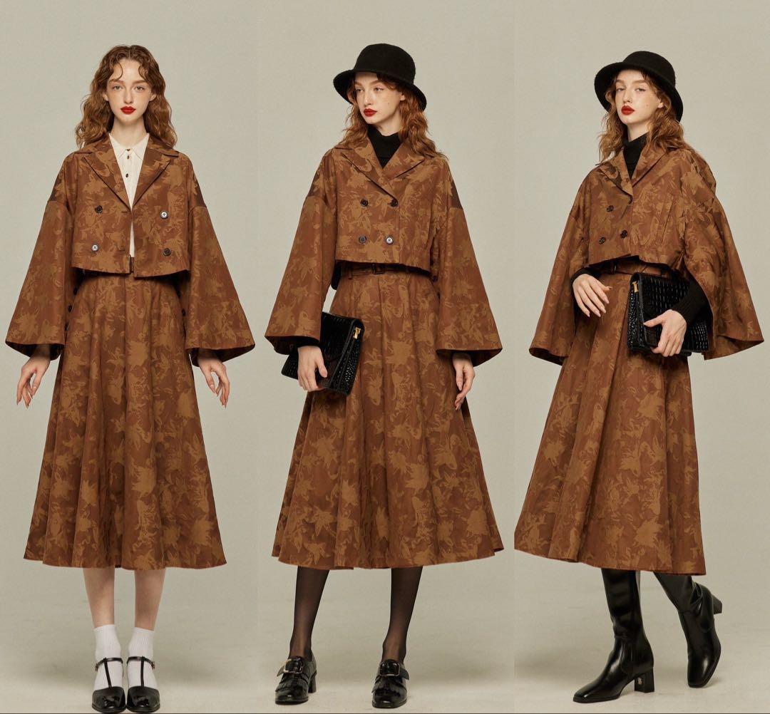 《彼女が犯人だと疑っている》ジャケット　スカート　セットアップ　TNEWTIES