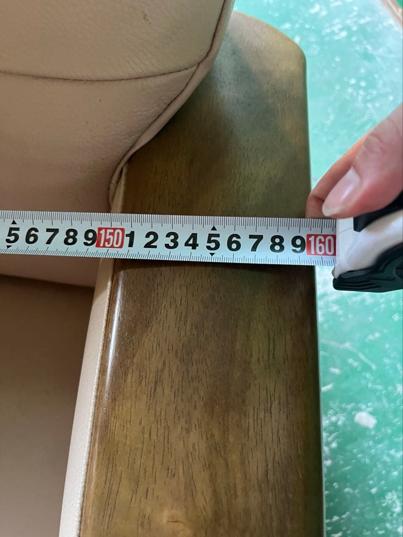 カリモク トリプルソファー インテリア アンティーク 3P レザー 家具