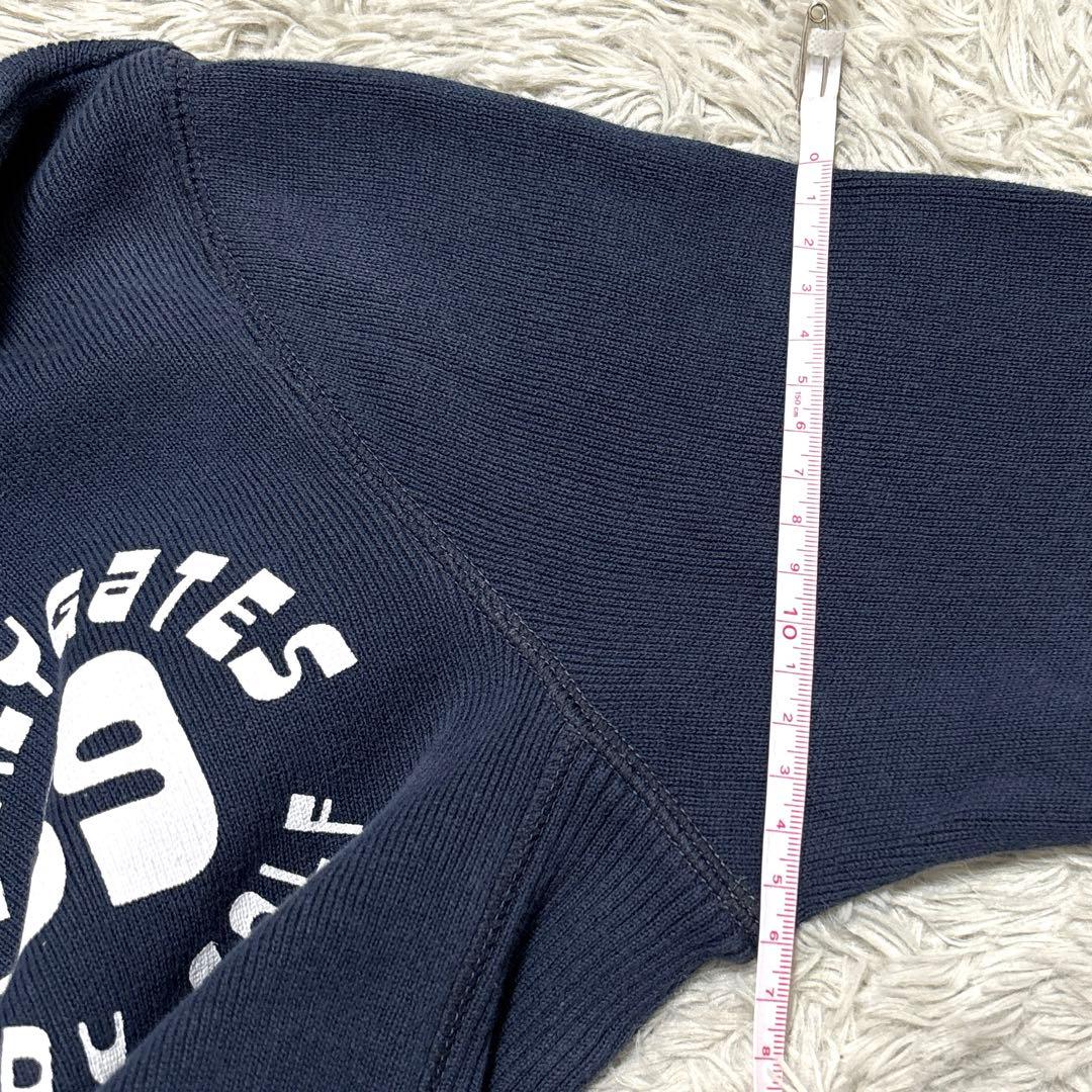 日本製✨パーリーゲイツ ニットパーカー フーディ ロゴプリント ゴルフ L