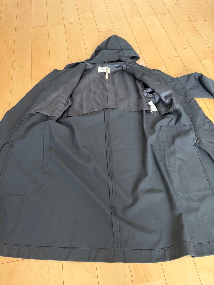 コムデギャルソン　ローブドシャンブル ブラック フード付きコート