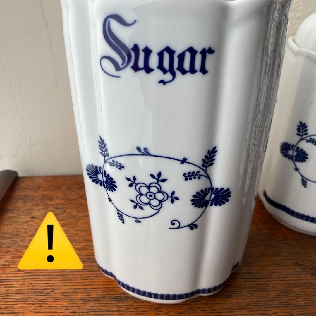 ルーマニア　APULUM社　キャニスター　砂糖　コーヒー　紅茶　塩胡椒　陶器