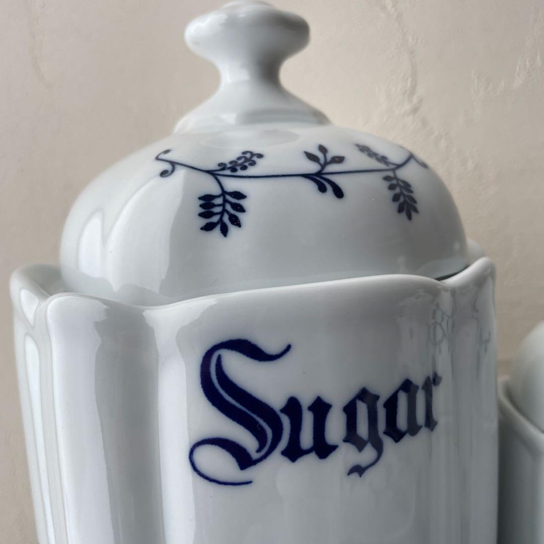 ルーマニア　APULUM社　キャニスター　砂糖　コーヒー　紅茶　塩胡椒　陶器