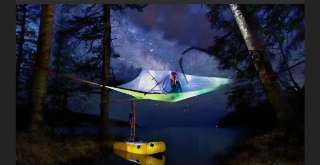 【福岡手渡し限定】吊り下げ式テントと寝袋セット