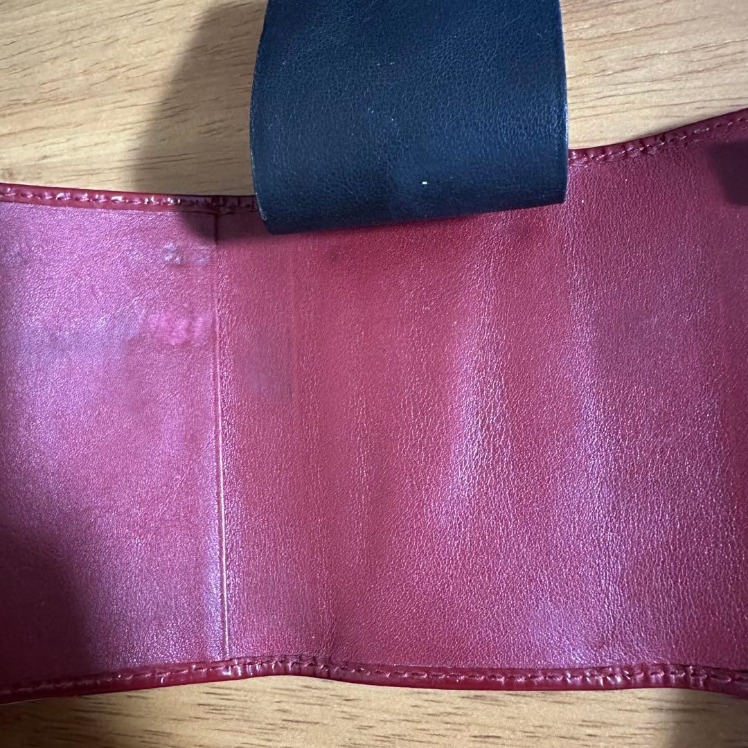 GUCCI グッチ 6連キーケース　エナメル 赤 ハートプレート