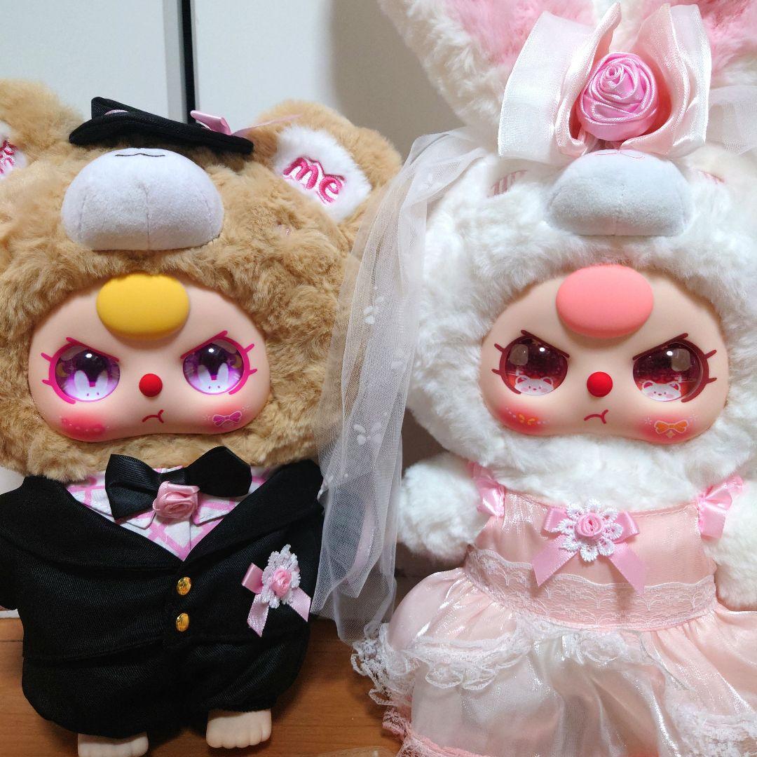 Babythree　400%　ウェディング　白兎夫婦