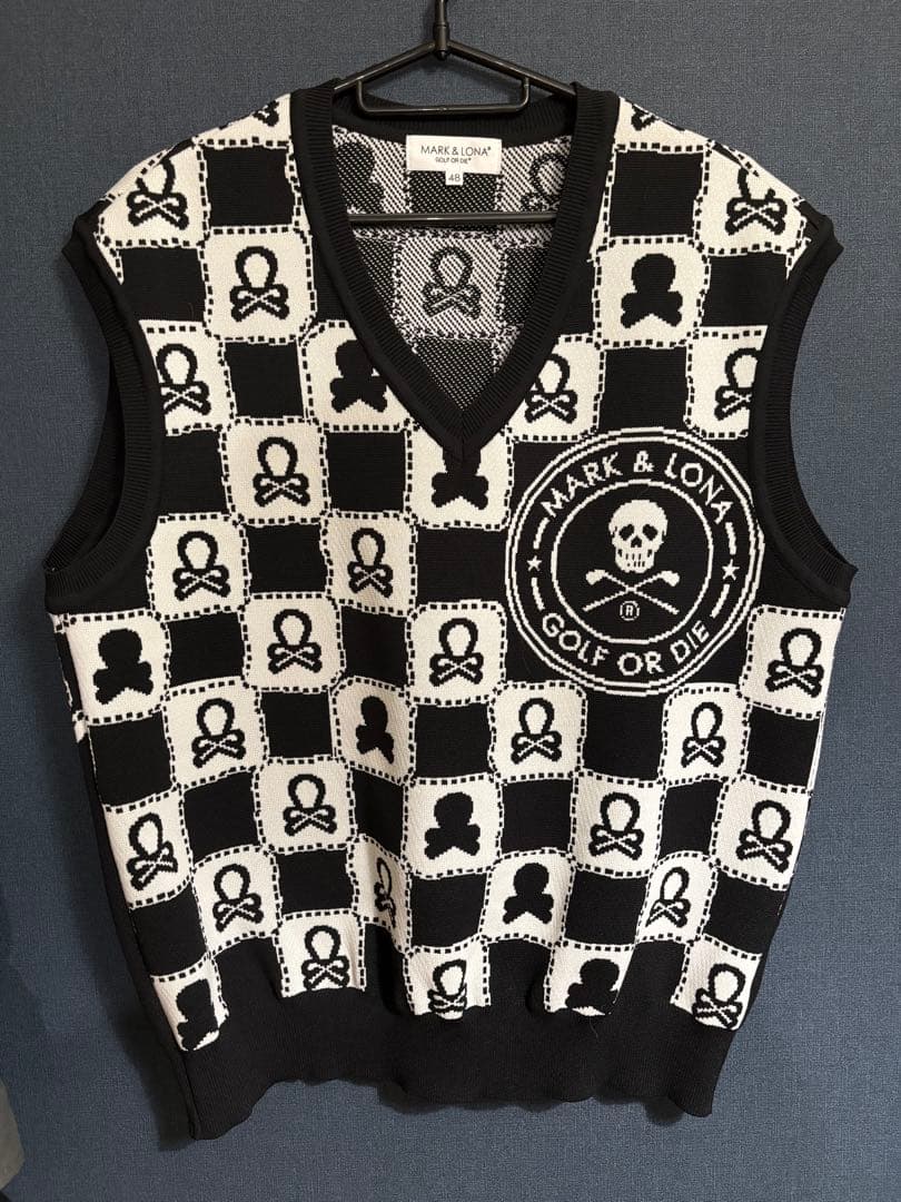 MARK&LONA ゴルフウェア ニットベスト サイズ48