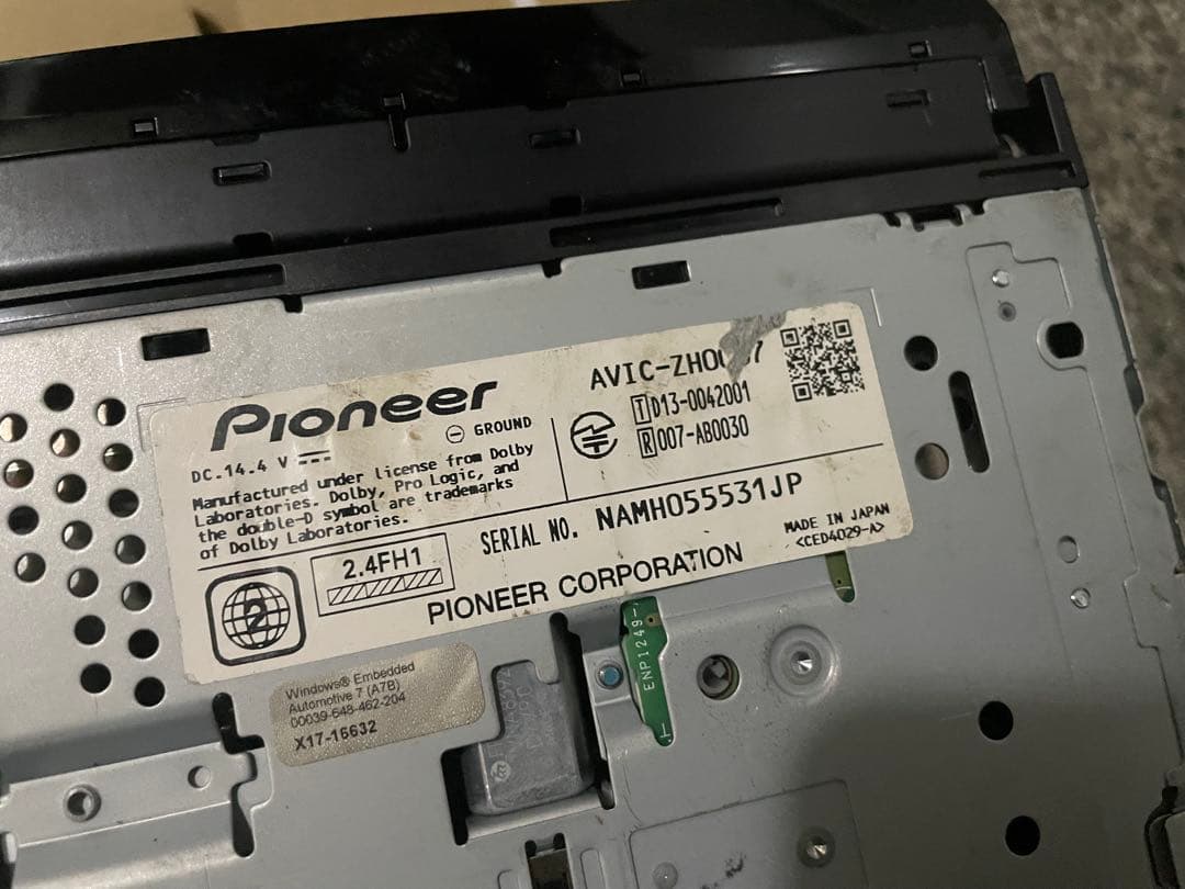 Pioneer AVIC-ZH0077 カーナビ サイバーナビ カーオーディオ