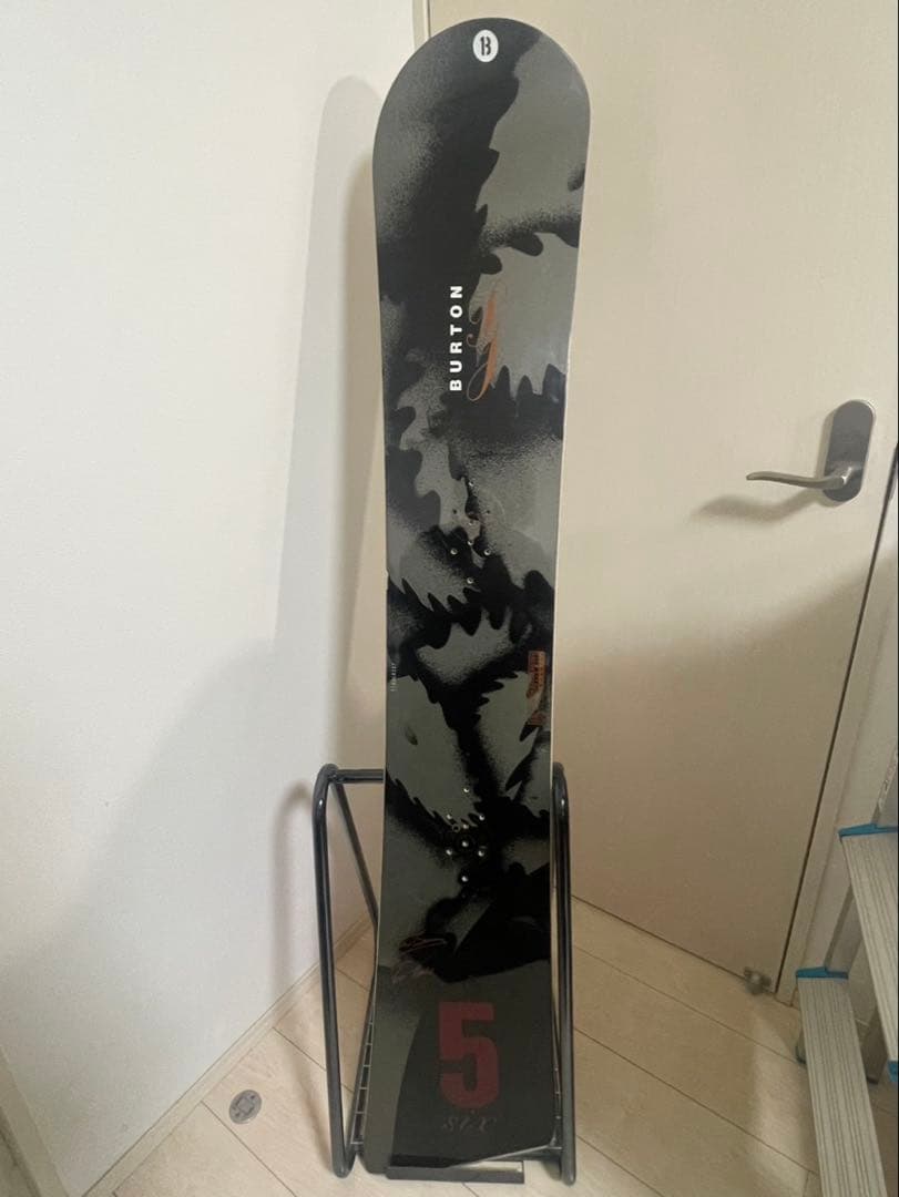BURTON スノーボード ホワイト/ピンク ブラック/グレー