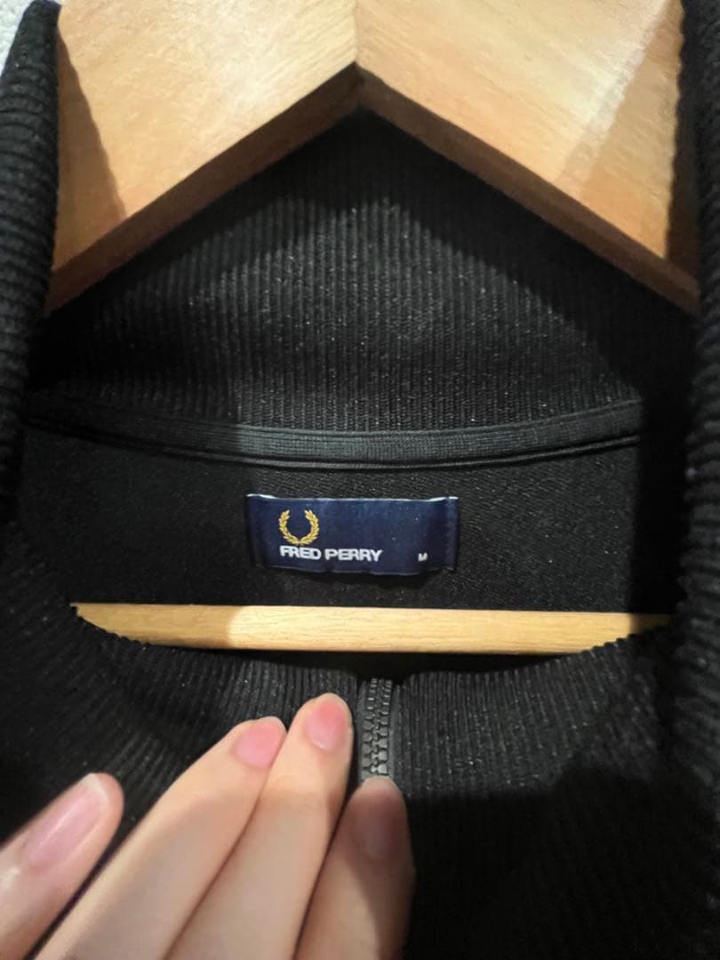 た*ま様 フレッドペリー　トラックジャケット　日本製　ブラック　良配色