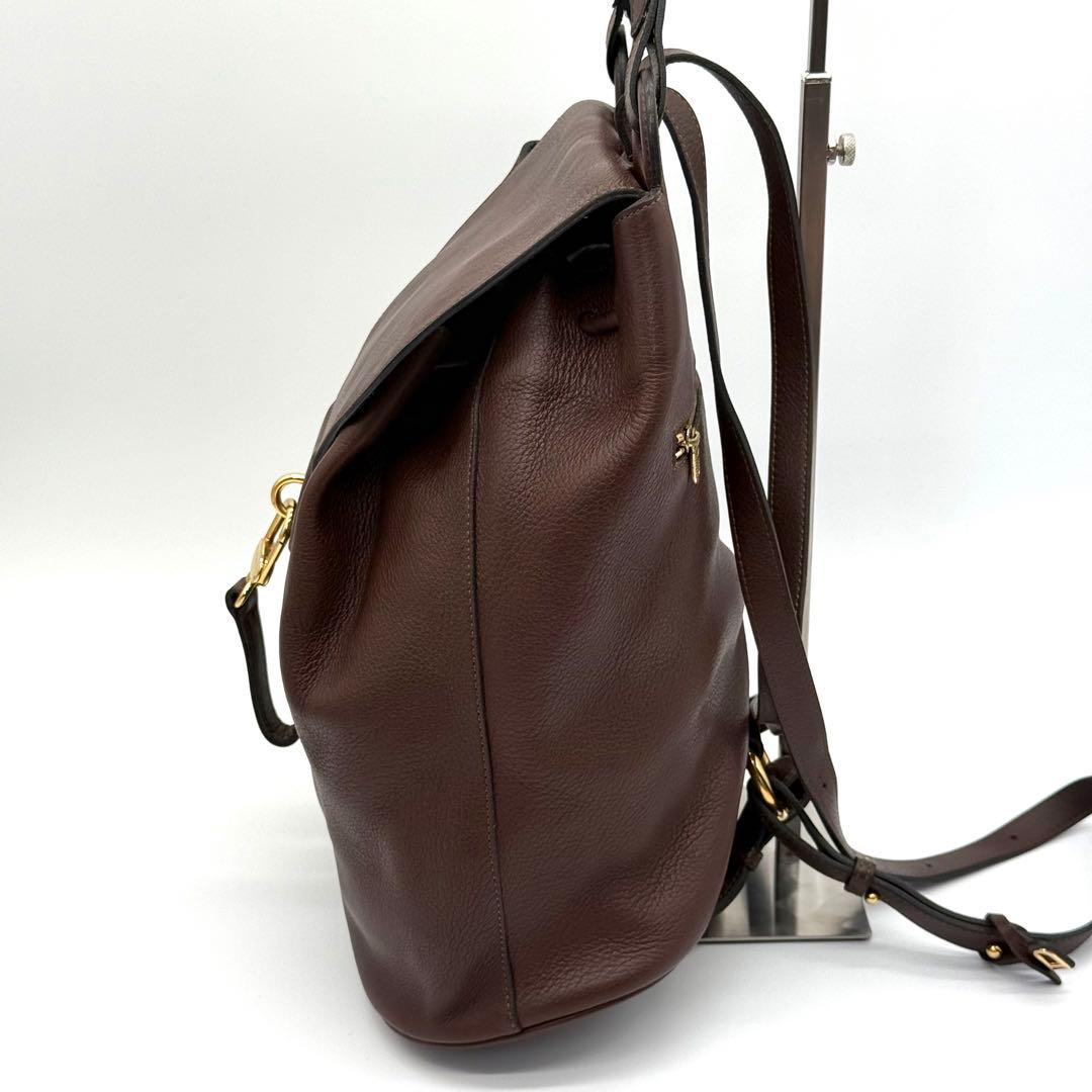 DELVAUX デルヴォー カーフ レザー 本革 リュックサック バックパック