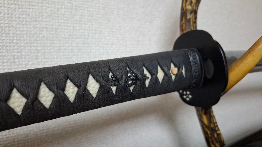 【本格居合刀】定寸 2尺3寸5分 柄長26cm 黒木綿巻