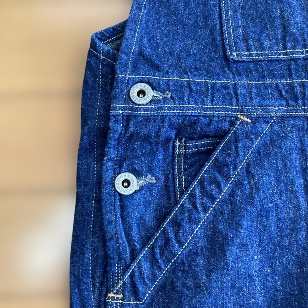 【or slow /オアスロウ】サロペット　インディゴ