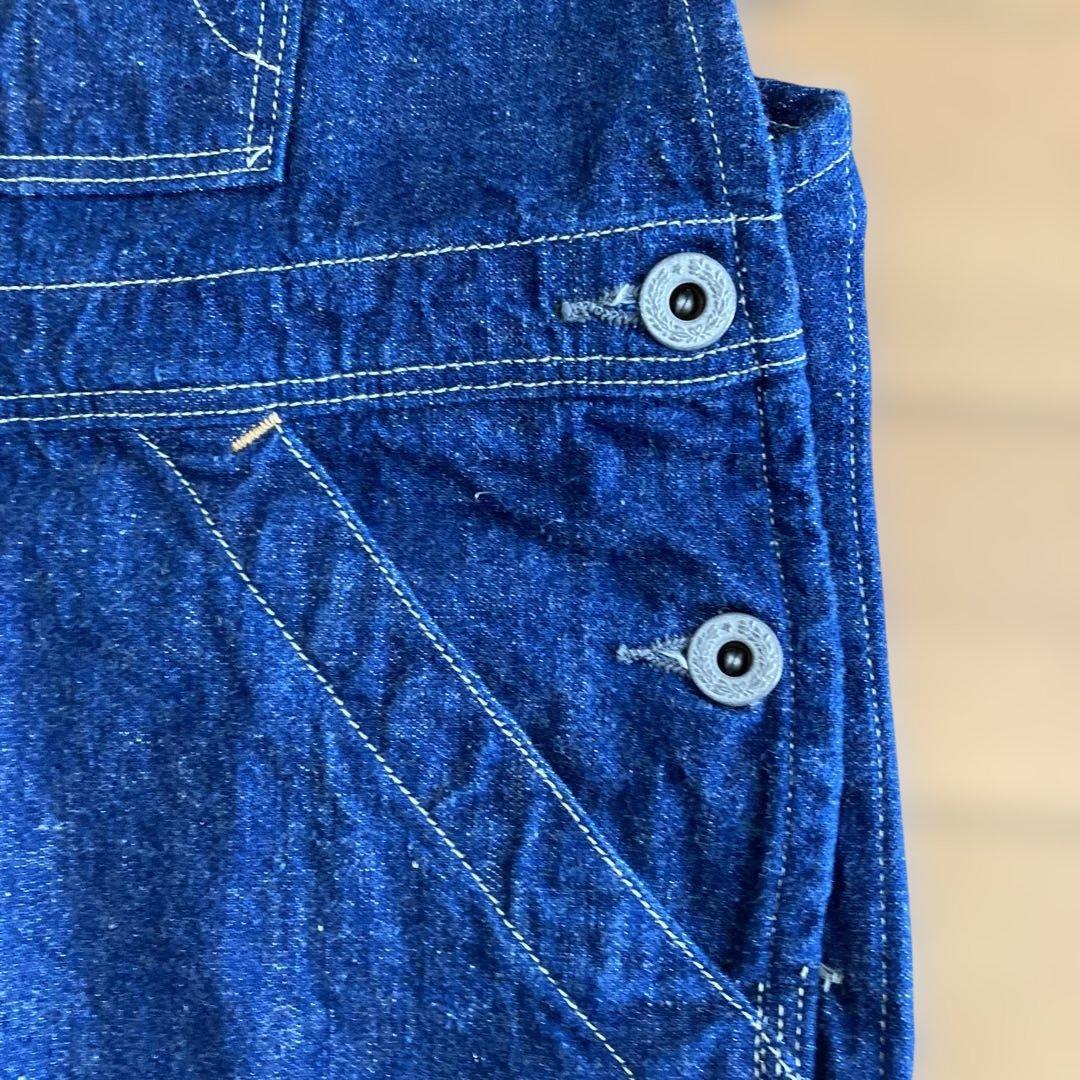 【or slow /オアスロウ】サロペット　インディゴ