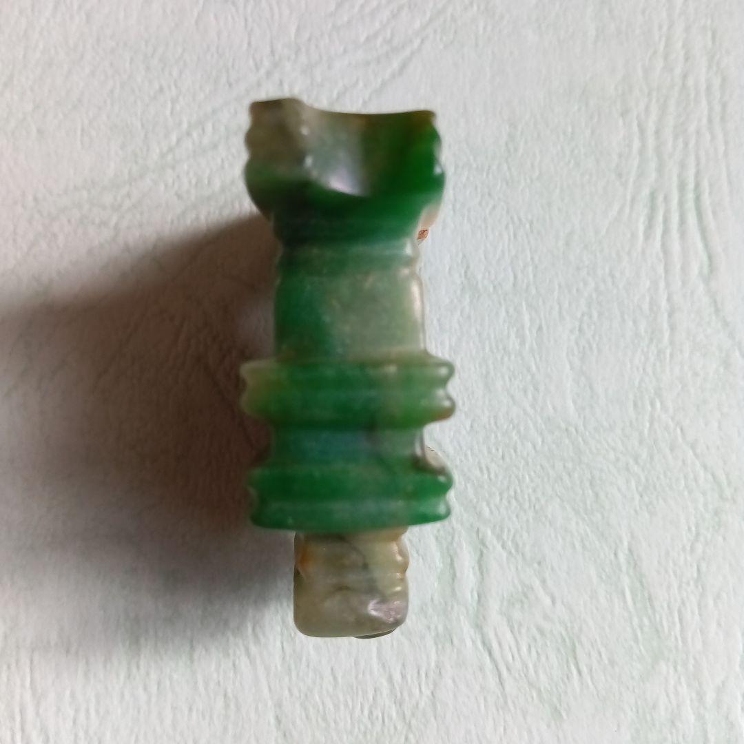 綿刈様、専用でございます。　古墳時代　骨董　歴史史料　勾玉　極上翡翠琴柱形石製品