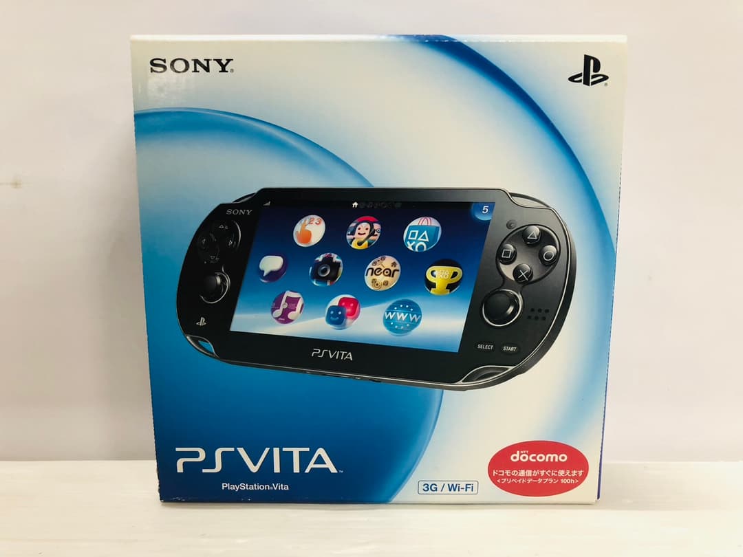 ★未使用★極美品PS Vita3G/Wi-Fiモデルクリスタル・ブラック1100
