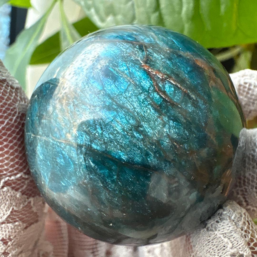 高品質 ブルーアパタイトスフィアNo.2442