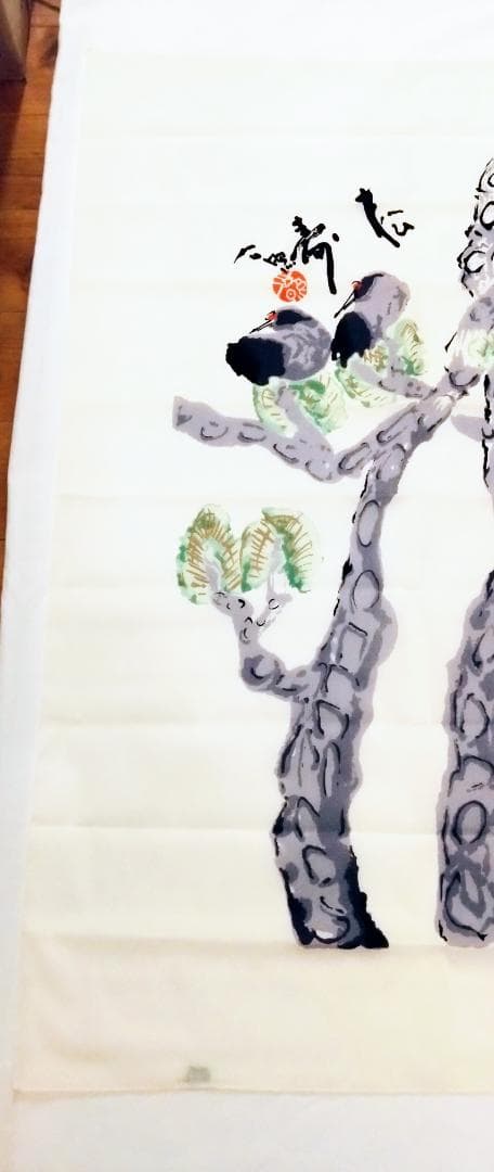 高級 京ゆうぜん 掛け軸 暖簾 のれん 東大寺 染め物 - メルカリ