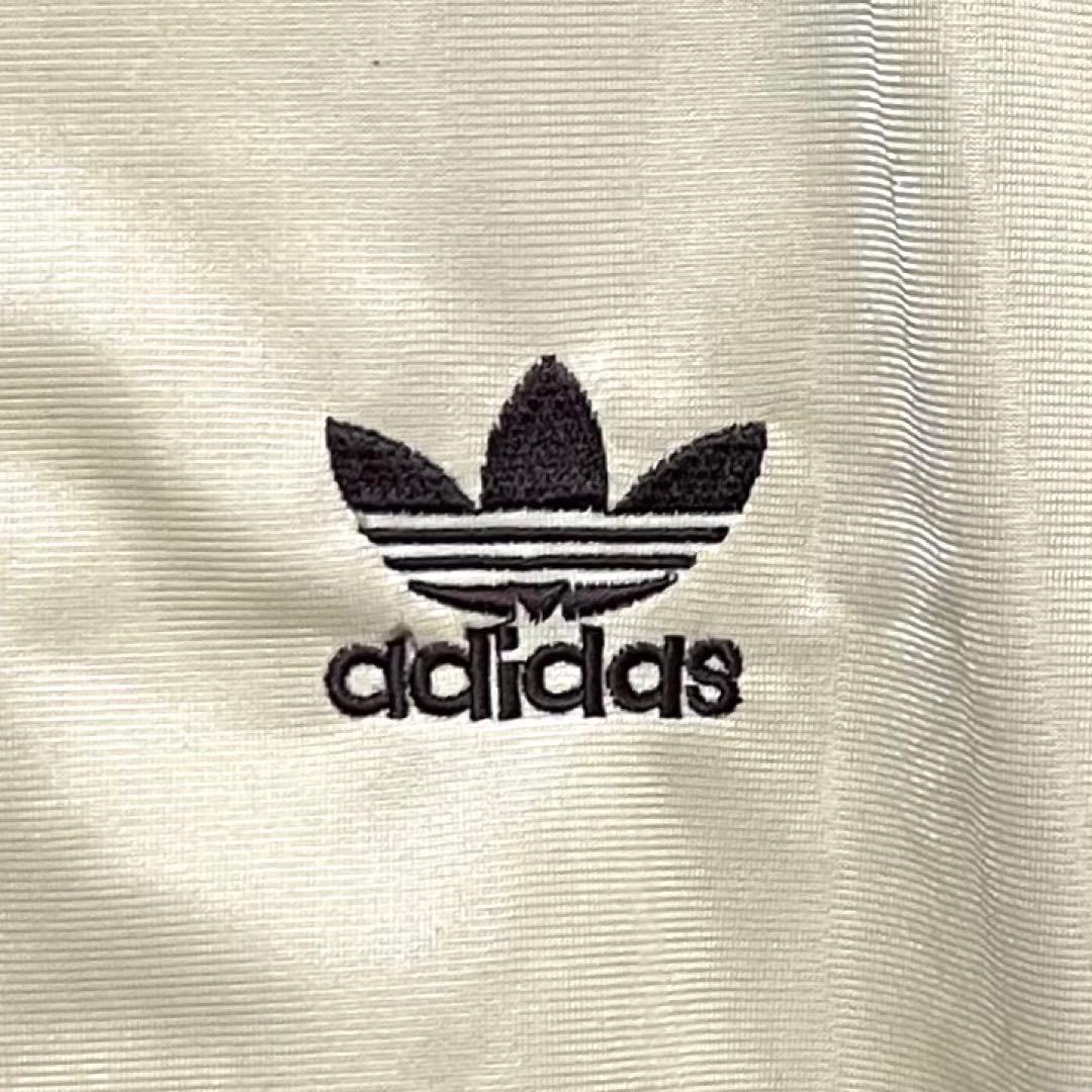 【レアカラー‼️】adidasトラックジャケット ベージュブラウン L 短丈 古着