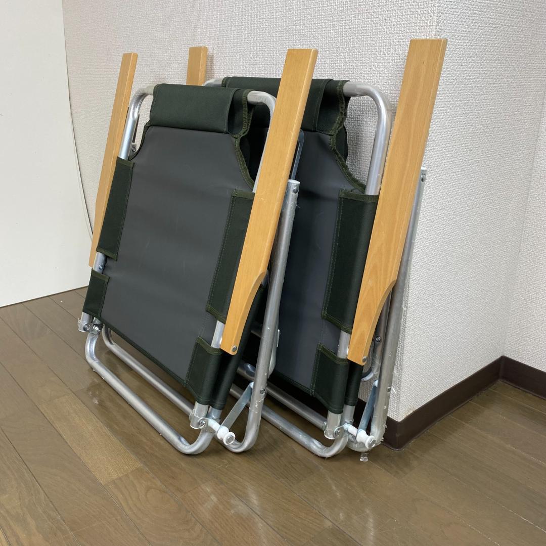 2脚セット ハイランダー hilander リクライニングチェア 折りたたみ