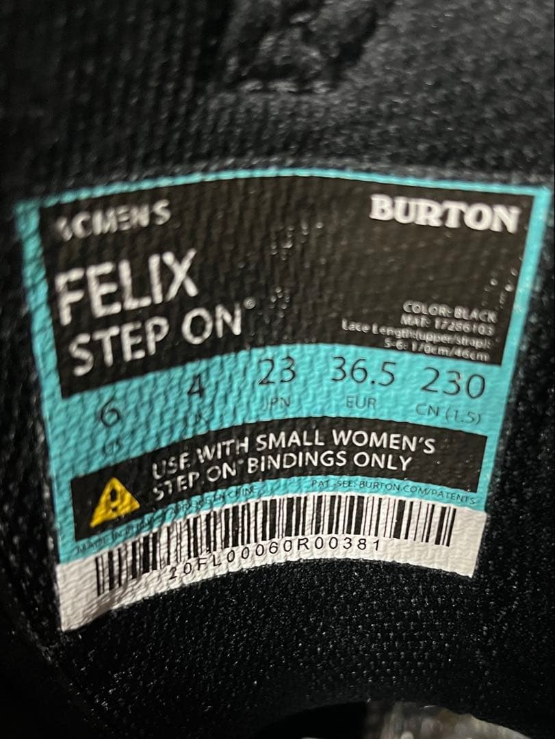 スノーボード Burton step on felix