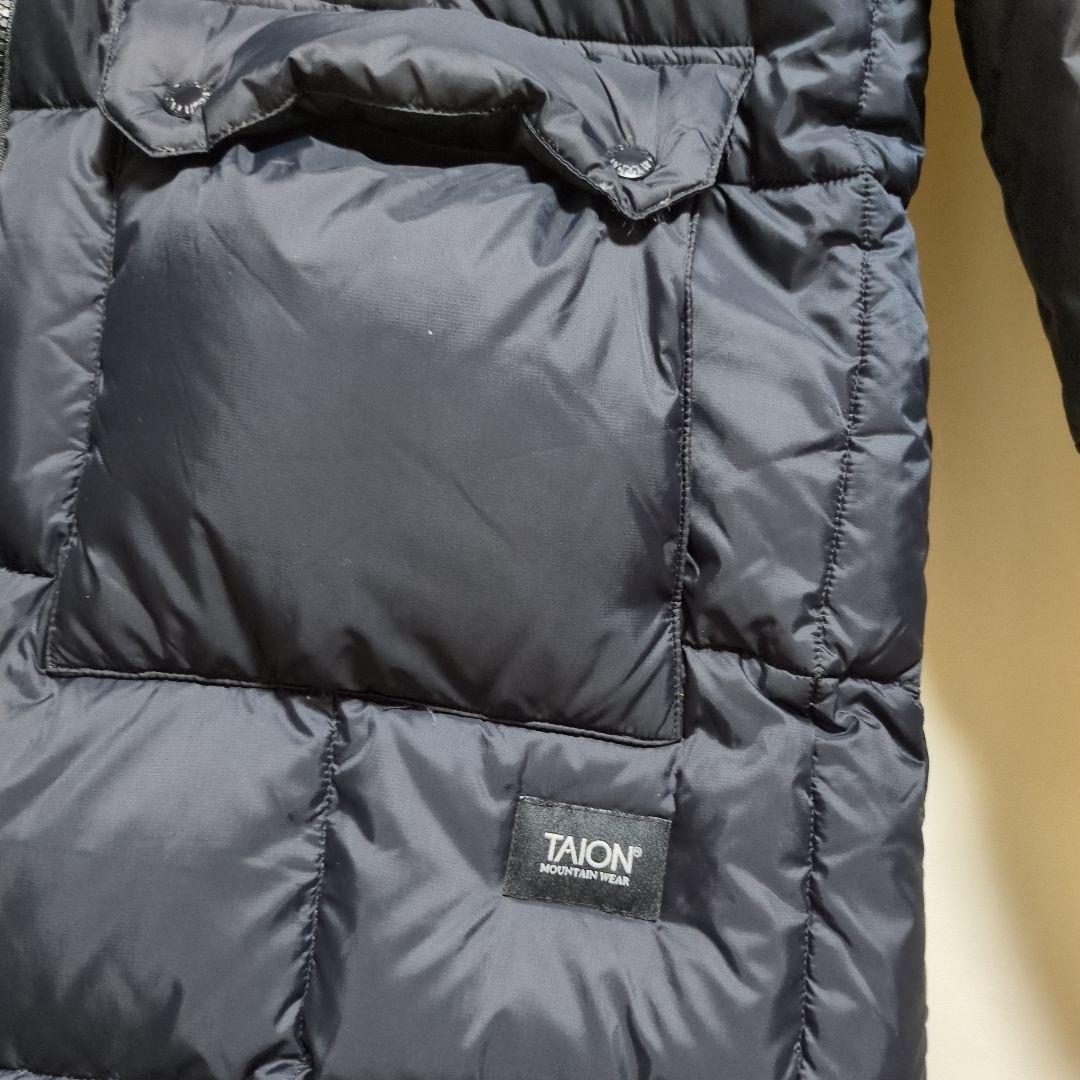 TAION マウンテンパッカブルボリュームダウンコート ブラック L