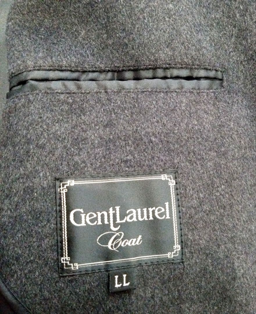 カシミヤ100% チェスターコート ロングコート ダークグレー LL XL