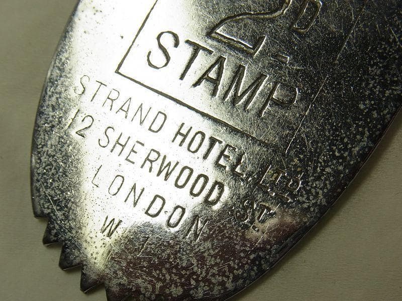 イギリス ロンドン ヴィンテージ 2D STAMPホテル ルームキー タグ付き