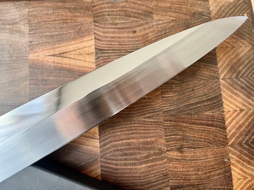 堺打刃物　水本焼　柳刃　尺一　包丁 　刺身　青鋼　水野鍛錬所　黒檀
