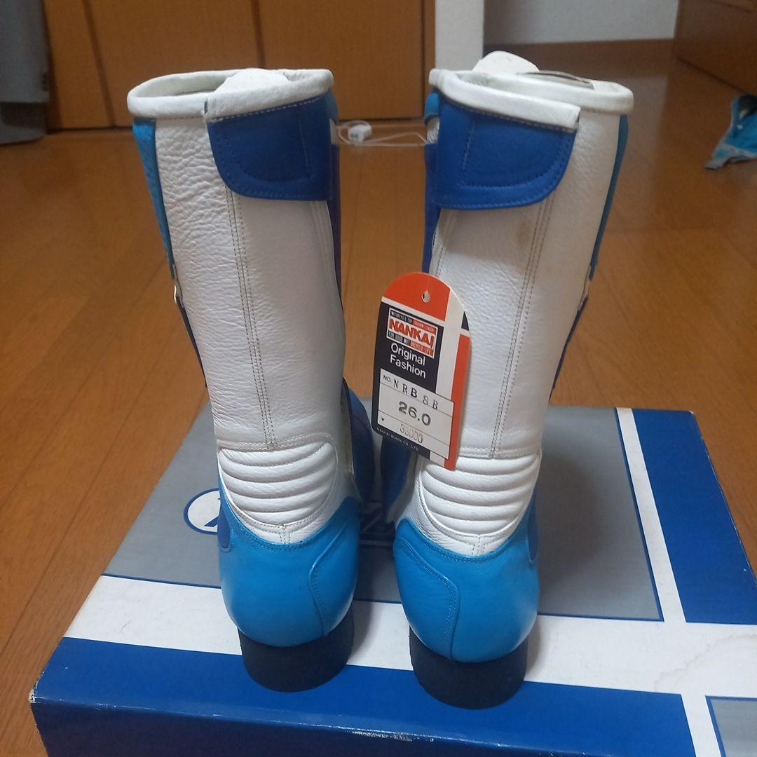 NANKAI バイク用ブーツ 26.0cm 青白