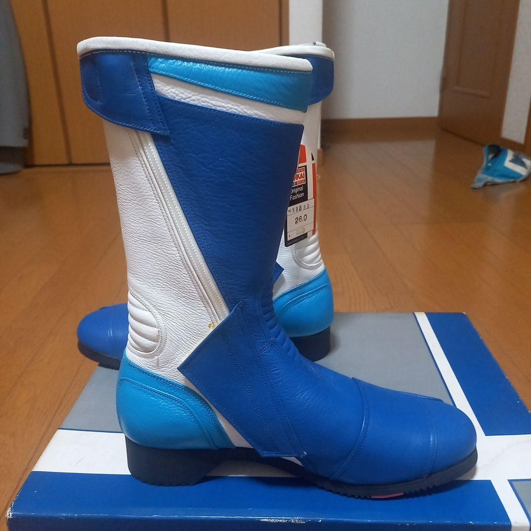 NANKAI バイク用ブーツ 26.0cm 青白